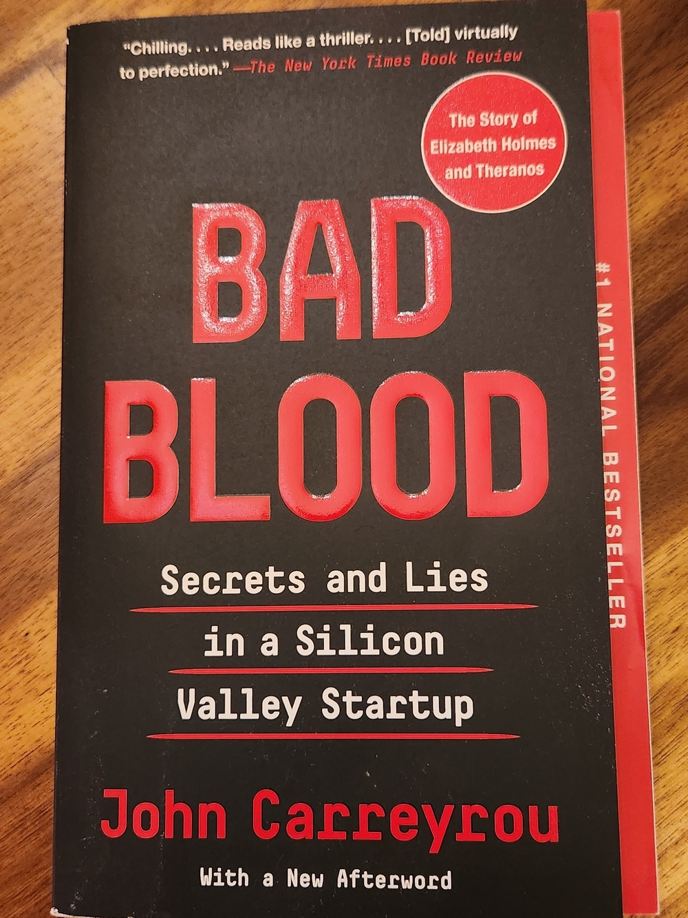 Bad Blood: Secrets and Lies in a Silicon Valley Startup Book Paperback